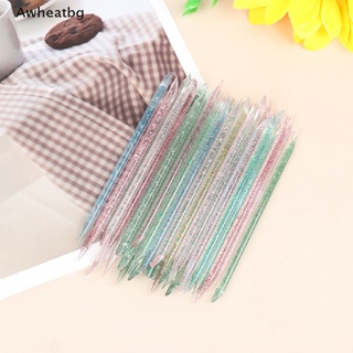 Awheatbg 50 Pcs Reusable Crystal Stick Double End Nail Art Cuticle Pusher Cuticle Remover *Hot Sale