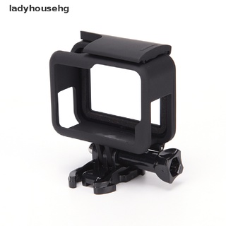 ladyhousehg nuevo para gopro hero 5 marco protector caso camcorder carcasa carcasa negro cámara venta caliente (1)