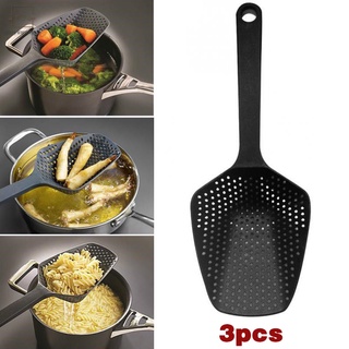 3 pzs colador de cuchara grande colador de nylon cuchara de sopa escurridor de cocina herramientas de cocina
