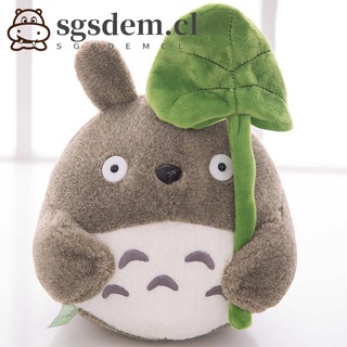 Totoro peluche peluche suave animales de peluche Anime de dibujos animados hoja de loto Totoro almohada cojín niños regalo de navidad (5)