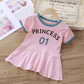 0-5y de manga corta niñas vestido de princesa vestido Casual de verano niña vestido femenino bebé ropa de niños