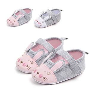 Zapatos De suela blanda con conejo Para bebé/niña/Princesa/primeros pasos 0-18m
