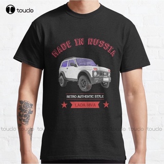 New funny lada niva 4x4 russian soviet car enthusiast t-shirt