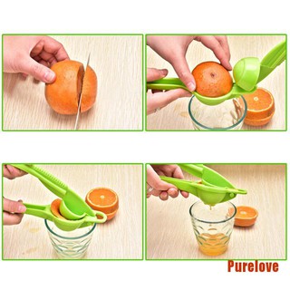 purelove 1 pza exprimidor de limón 2 en 1 manual de mano exprimidor de zumo de naranja (7)