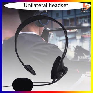 auriculares unilaterales montados en la cabeza para juegos silencio interruptor flexible durable auriculares
