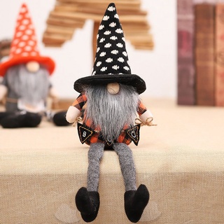 [1019] Miniaturas de Halloween sin rostro con Lange Hoed Lange-Legged Beeldje Kerst