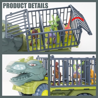 Gran dinosaurio juguetes de los niños de ingeniería camiones excavadoras camiones volcado grúas pequeños coches niño juguetes niños anti gota coche de juguete SPS (4)