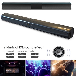 Wirelessly BT Connected 5.0 Soundbar Stereo Speaker with AUX Line Remote Control Built-in 2000mAh High Capacity Rechargeable Batterys for TV Home Theater 3D Soundbars Bass Television Subwoofer (9)