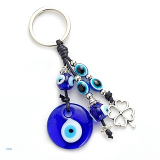 cico turco azul mal ojo llavero azul cuentas encanto creativo nuevo propietario de casa joyería