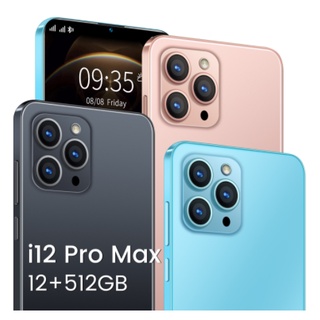 Teléfono inteligente i12 Pro Max 6.7 pulgadas Android10 HD pantalla 5G teléfono celular 16G+512G Face ID 5800mAh Dual SIM teléfono móvil (2)