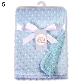 Twicebuy doble capa en relieve burbuja cálida suave bebé bebé transpirable manta envoltura cubierta (8)