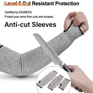 handsometop (@)~1pc nivel 5 hppe resistente al corte anti-punción protección del trabajo manga del brazo
