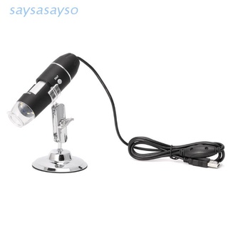 Microscopio Digital usb 1600x cámara endoscopio 8led Lupa con soporte Para sostener (1)