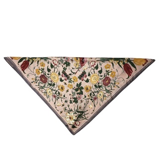 nuevo estilo 2021 cuadrado 70cm headcloth flor patrón de seda bufandas banda de pelo pequeño cuadrado toalla delantal triangular binder fo