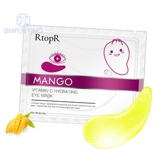 simplflying cod√ 2pcs colágeno mango máscaras de ojos vitamina c anti-envejecimiento círculos oscuros parche de acné (1)