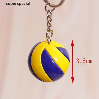 【cial】 3D Sports Basketball Volleyball Football Key Chains Souvenirs Keyring Gift . (4)