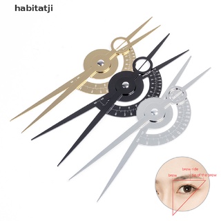 【hab】 Reusable Stainless steel Golden Ratio Eyebrow Ruler Microblading Guide Permanent .