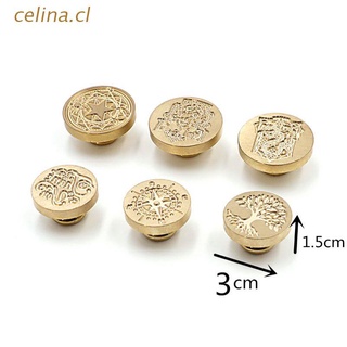 celina 500+ Patterns Wax Seal Stamp Retro Wood Stamp Kits Replace Copper Head-Dream Series