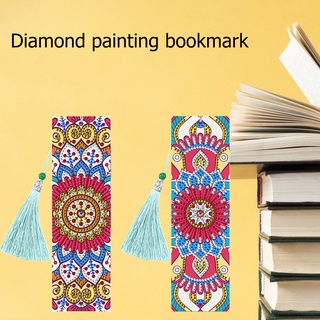 house 2 pzs marcadores de pintura de diamante forma especial diamante arte mosaico página marcapáginas