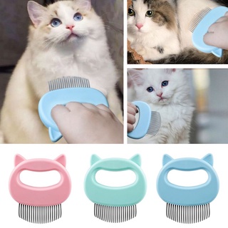 RG Portable Cat Ear Shape Shell Comb L Type Dog Cats Floating Knot Hair Cleaning Tools Pet Grooming Supplies