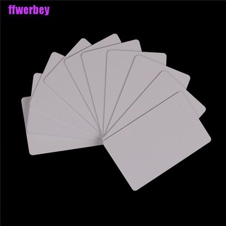 [ffwerbey] 10Pcs Pvc Blank Nfc Card Tag 1K S50 Ic 13.56Mhz Read Write Rfid