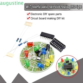Augusine Kit De luces Led giratorio Cd4017 con control De Voz colorido Para laboratorio electrónico