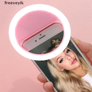 [fre] led selfie anillo de luz de maquillaje iluminaciones selfie teléfonos móviles foto luz de noche 463cl (1)