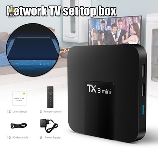 TX3 Mini Smart TV Box WiFi Home Media Player HD Digital Con Control Remoto De Decodificador Para El Hogar (1)