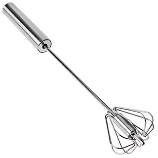 Semi-automatic Egg Beater 304 Stainless Steel Egg Whisk Manual Hand Mixer QKC326