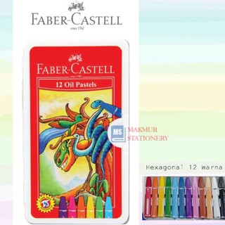 Faber Castell - Crayon de Pastel Hexagonal (12 colores)