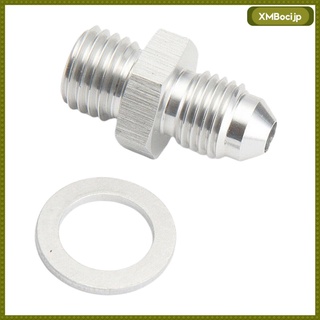 Silver Oil Feed Adapter M12x1.5 To AN-4 with 1.5mm Restrictor For SAAB TD04L