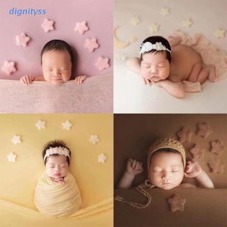 Explosion 5Pcs Newborn Photography Props Baby Wool Felt Stars Decorations Infant Photo Shooting Accessories