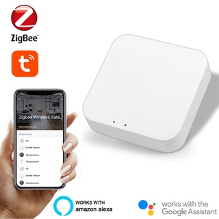tuya zigbee bridge smart home zigbee gateway hub control remoto zigbee dispositivos a través de smart life app funciona con alexa