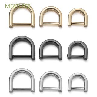 MEETLEEE Metal D Ring Buckle Belt Handle Open Screw Clasp Detachable DIY Bag Strap Accessories Shoulder Webbing Buckle Leather Craft/Multicolor