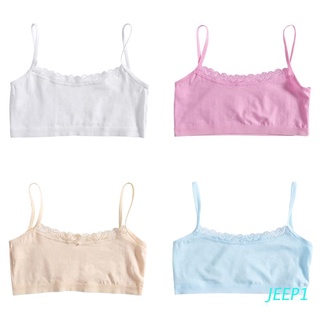 jeep jóvenes niñas encaje sujetador pubertad adolescente suave algodón ropa interior entrenamiento sujetador ropa interior