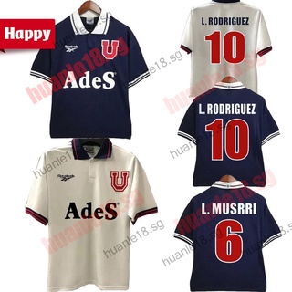 La U Club Universidad de Chile 1998 Retro camiseta de fútbol Leonardo Rodríguez #10 Gonzalez