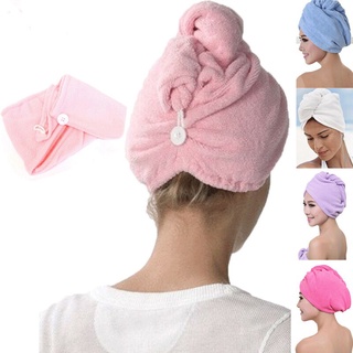 Toalla de natación de secado rápido sombrero de pelo absorbente toalla gorra turbante envoltura suave sombrero de ducha