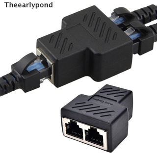 Sooqig cable De red Ethernet Lan Rj45 1 a 2 divisor De enchufe conector Br