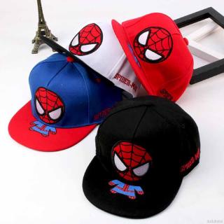 [dudubaba] Gorro Para Niños , De Spiderman Béisbol De Dibujos Animados , Sombreros Ajustables De Sol Hip-hop De Moda (1)
