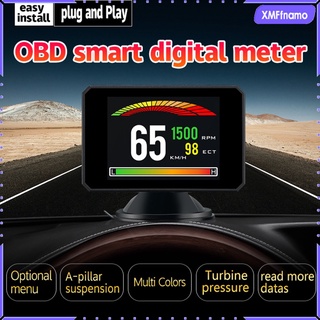 coche hud p16 head up display obd ii obd2 auto gauge 3.9 \\\" dash screen projector (1)
