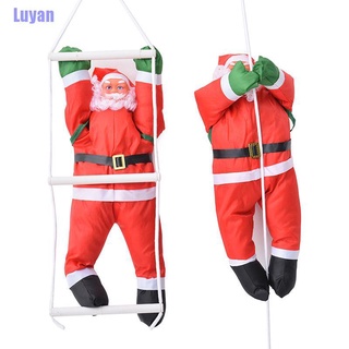 (luyan) Colgante de navidad escalera cuerda escalada Santa Claus colgante muñeca decoración árbol de navidad