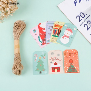 isdeiqsu 100pcs Paper Label Tag Christmas Decoration Tags Hanging Gift Wrapping Card CL