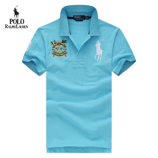 Ori Ralph Laurens camisa para hombre Casual de algodón Polo de los hombres de manga corta alta cantidad de camisetas de negocios