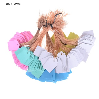 [ourlove] 100pcs joyería ropa mercancía jardinería marca etiqueta precio etiquetas 4,5 x 3 cm [ourlove]