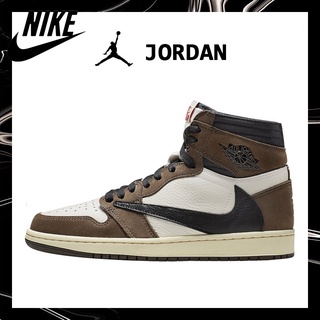 Nike6912 Air Jordan AJ1 TS negro marrón Barb Grimace zapatos de baloncesto zapatos de deporte Skateboard zapatos Casual zapatos de alta parte superior zapatos de los hombres zapatos de las mujeres zapatos (1)