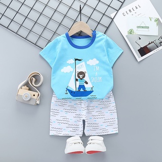 Mikeee_Infant Baby Girls letra impresión manga corta+camiseta pantalones cortos+conjunto sólido