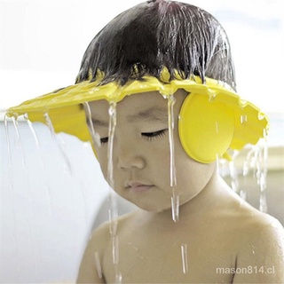 【814.cl】Gorra para bebé, escudo para el pelo durante la ducha. Protección para Shampú, agua, jabon sobre la cara. (1)