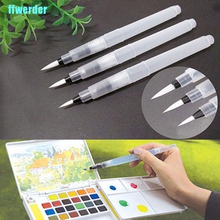 [ffwerder] 3Pcs Pilot Ink Pen For Water Brush Watercolor Calligraphy Painting Tool Set New