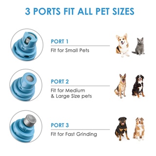 Molinillo de uñas para mascotas recargable USB perro cortaúñas sin dolor eléctrico gato patas
