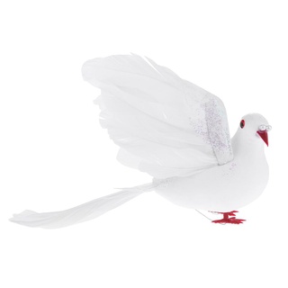 EDMARRN - alas de espuma Artificial blanca, diseño de paloma, decoración de boda